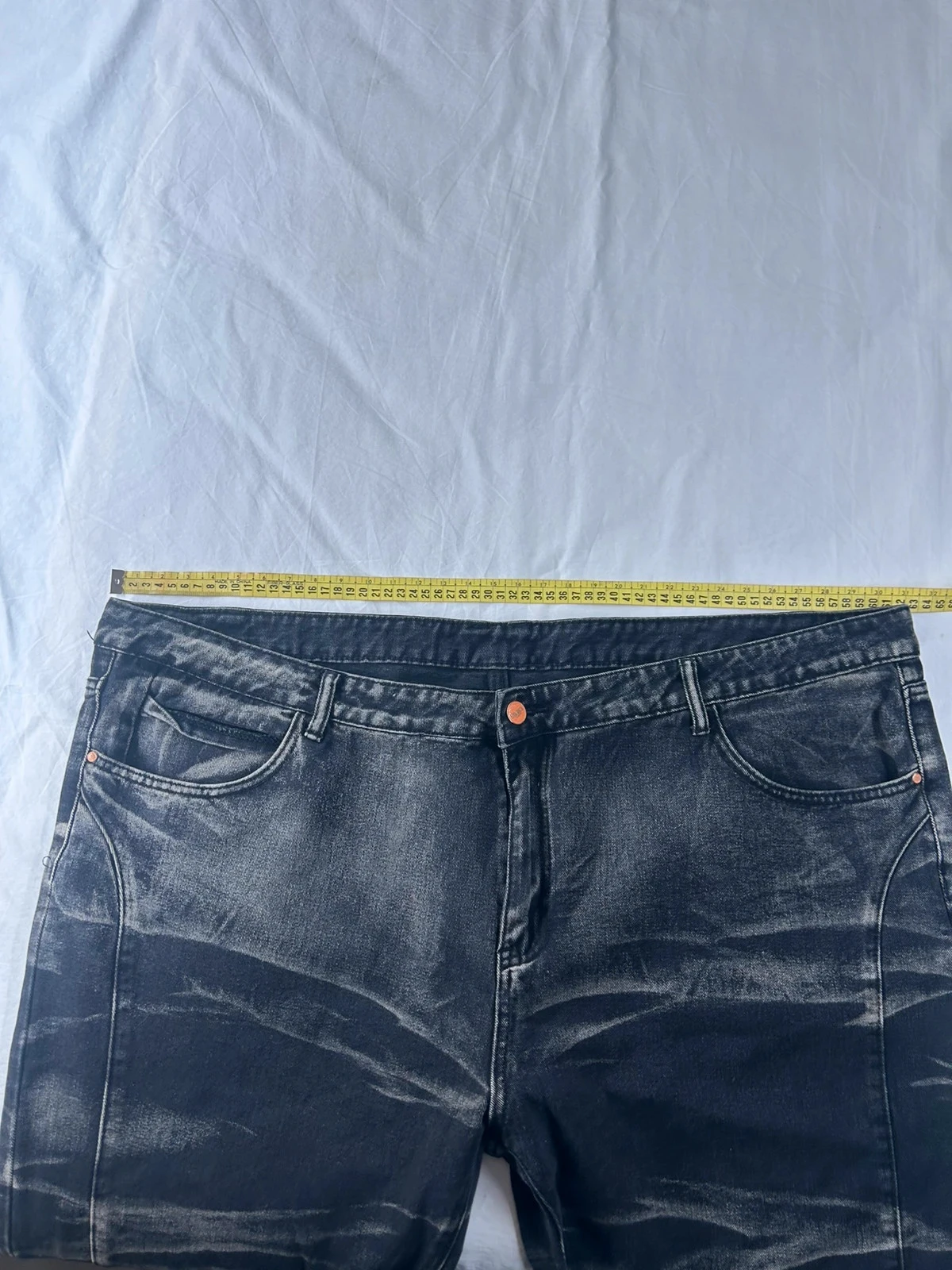 Jean negro grande a rayas grises talla 5XL – photo 8
